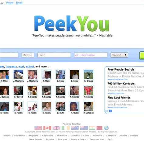 Is peekyou a dating site - PeekYou is a free people-focused search engine that uncovers information typically buried by other search engines. Its clean and user-friendly format makes it easy to navigate. The platform offers accurate data and conveniently links to an individual's social media profiles and other public websites with which they are associated. 